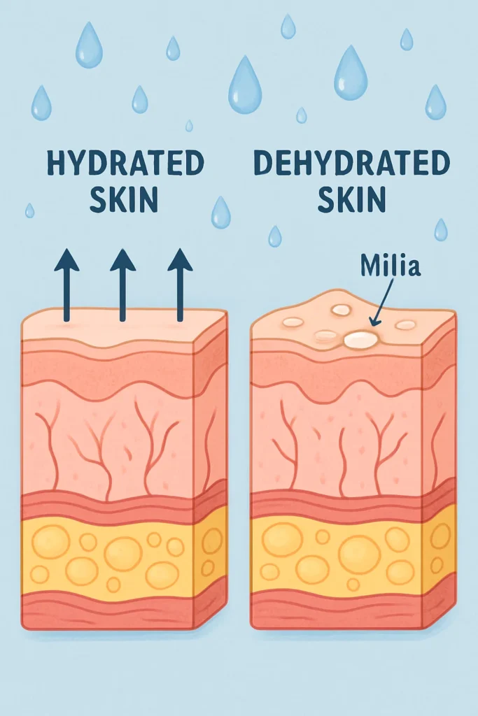 The importance of hydration and milia production Middlewich