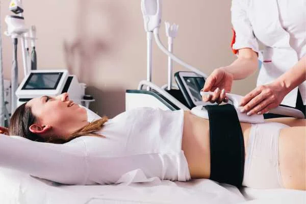 woman having body sculpting to help improve her body image and her mental health Middlewich